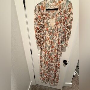 Free People Floral Print Maxi Dress